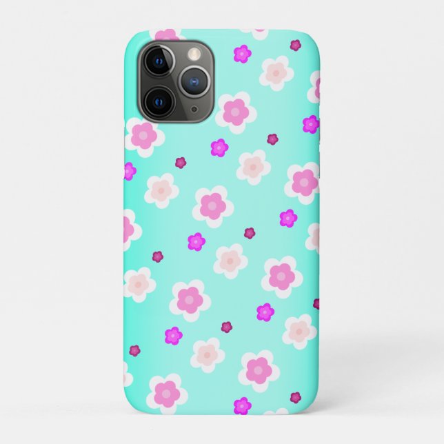 Modern summer gradient daisy flower pattern  Case-Mate iPhone case (Back)