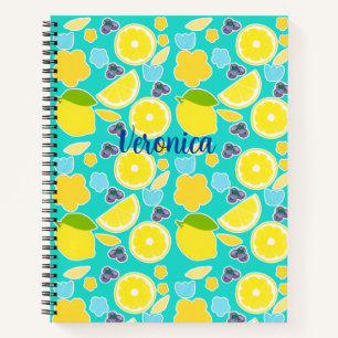 Modern Summer Lemon Notebook