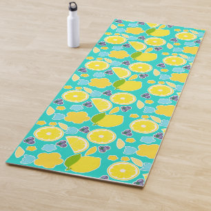 Modern Summer  Lemon  Yoga Mat