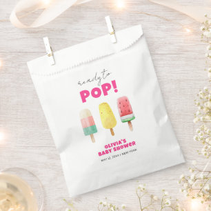 Modern Summer Popcicle Ice Cream Baby Shower Favour Bags