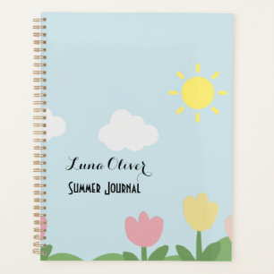 Modern Summer themed Name Hard Cover Planner