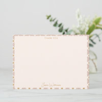 Modern Sun Moon Line Terracotta Gold Personalised