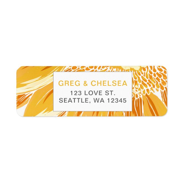 Modern SunFlower Wedding (Front)