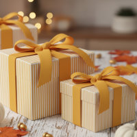 Modern Sunflower Yellow Stripes Pattern
