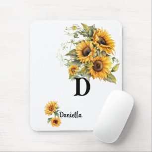 Modern Sunflowers Blooms  Mouse Pad