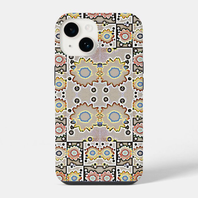 Modern Sunflowers Pattern iPhone Case (Back)