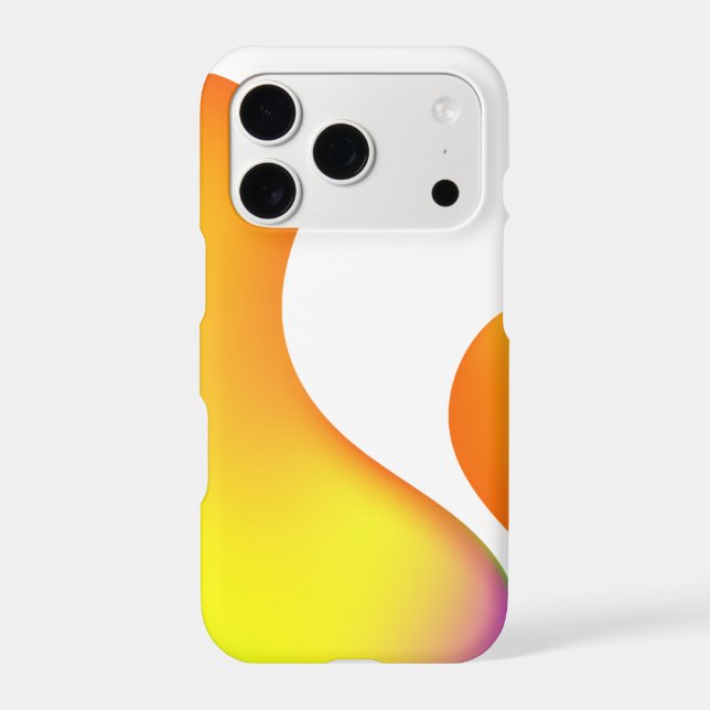 Modern Sunset Gradient Wave Phone Case – Minimalis (Back)