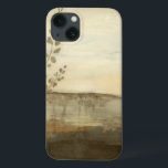 Modern Sunset Landscape Oil Painting iPhone 13 Case<br><div class="desc">A modern oil painting of a landscape by Jennifer Goldberger. Leaves creep in from the side while a beautiful sunset rests on the horizon. An amazing print that would make an amazing purchase!</div>