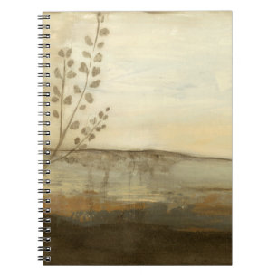 Modern Sunset Landscape Oil Painting Notebook