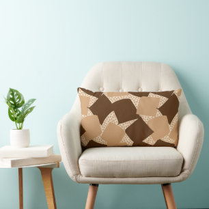 Modern Support: Abstract Geometric Sunset Havana Lumbar Cushion