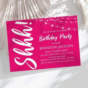 Modern Surprise Birthday Party Invitation