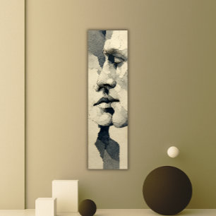 Modern Surreal Portrait   Fragmented Bond Canvas Print