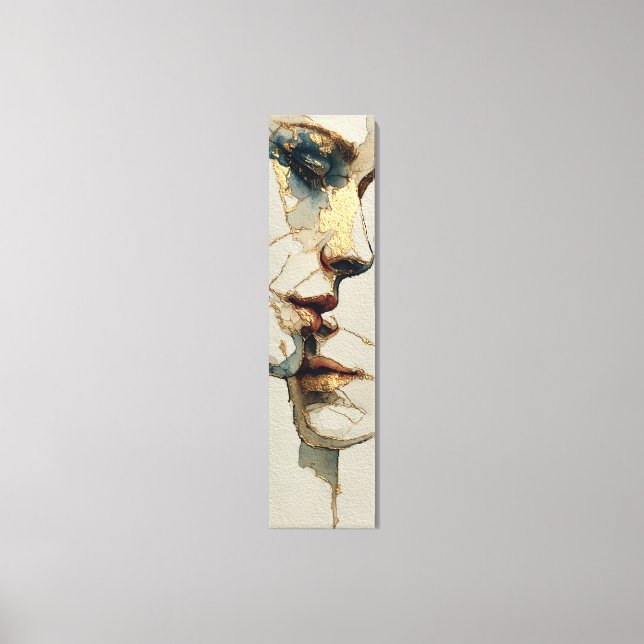 Modern Surreal Portrait | Fragmented Bond Canvas Print (Front)