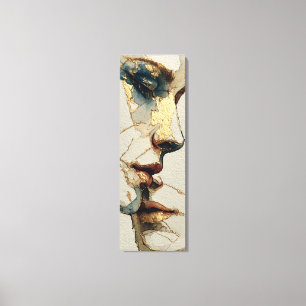 Modern Surreal Portrait Fragmented Bond (detail) Canvas Print