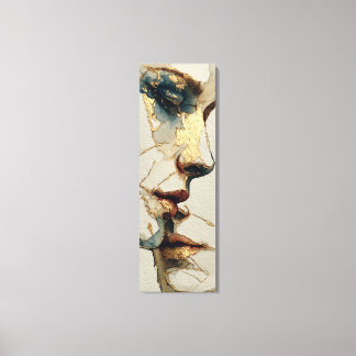 Modern Surreal Portrait | Fragmented Bond (detail) Canvas Print