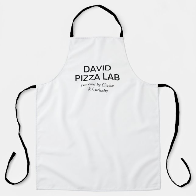 Modern Sushi Lab Name Logo Design Apron (Front)
