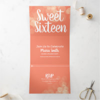 Modern Sweet 16 Bokeh Lights Photography