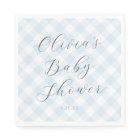 Modern + Sweet Baby Blue Gingham Baby Shower