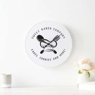 Modern Sweet Bakery Business Large Clock