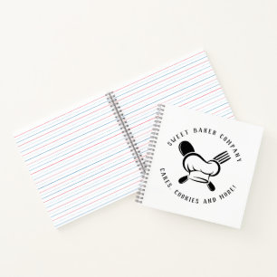 Modern Sweet Bakery Business Notebook