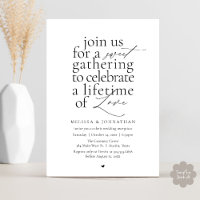 Modern Sweet Love Minimalist Wedding Reception