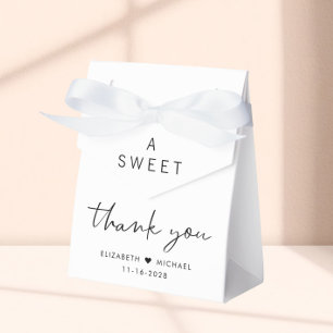 Modern Sweet Thank You Wedding Favour Box