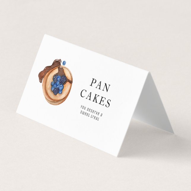 Modern Sweets Pancake Bakery Professional Business Business Card (Front)