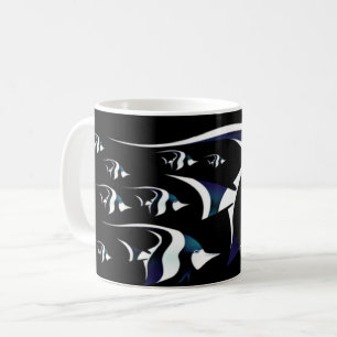 Modern Swimming Ocean Fish Coffee Mug