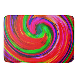 Modern Swirl Abstract Art #12 Bath Mat