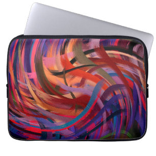 Modern Swirl Abstract Art #18 Laptop Sleeve