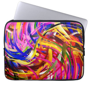 Modern Swirl Abstract Art #21 Laptop Sleeve