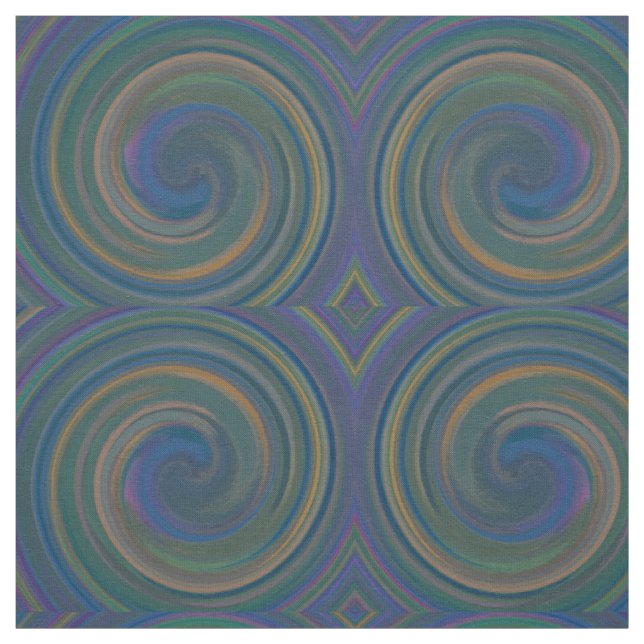 Modern Swirl Abstract Art #22 Fabric (Swatch)