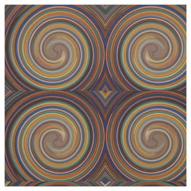 Modern Swirl Abstract Art #23 Fabric (Swatch)