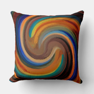 Modern Swirl Abstract Art #24 Cushion