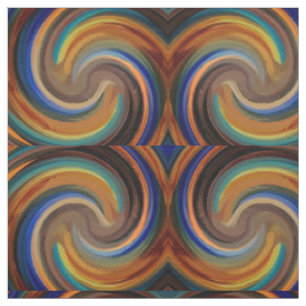 Modern Swirl Abstract Art #24 Fabric