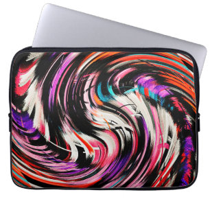 Modern Swirl Abstract Art #24 Laptop Sleeve