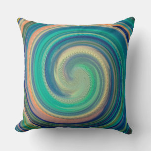 Modern Swirl Abstract Art #32 Cushion