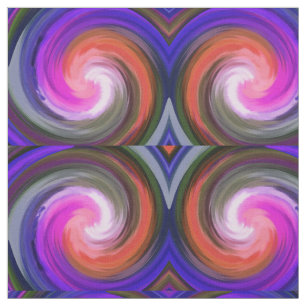 Modern Swirl Abstract Art #34 Fabric