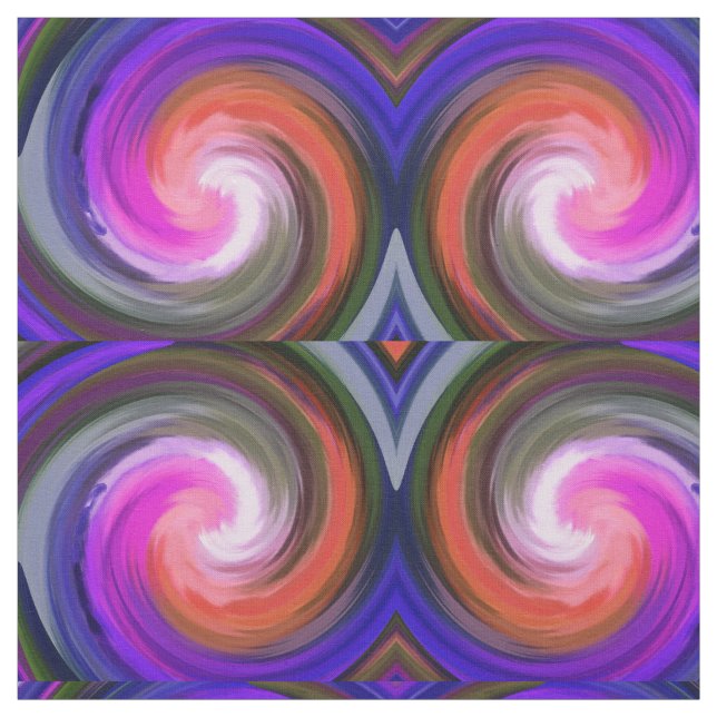 Modern Swirl Abstract Art #34 Fabric (Swatch)