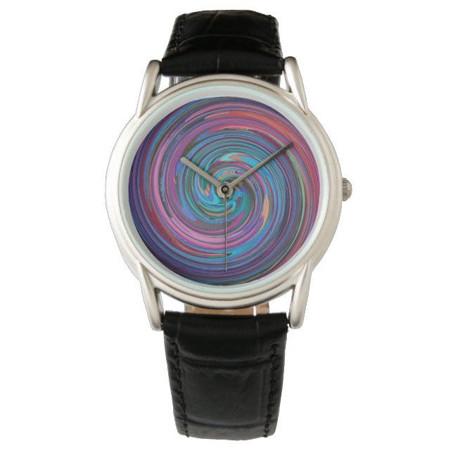 Modern Swirl Abstract Art #71 Watch (Front)