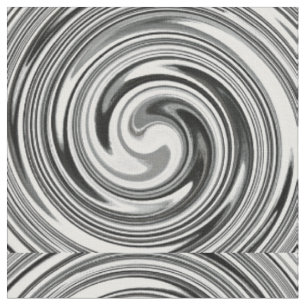 Modern Swirl Abstract Art #7 Fabric