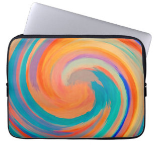 Modern Swirl Abstract Art #8 Laptop Sleeve