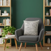 Modern Swirl Black & white flowing pattern