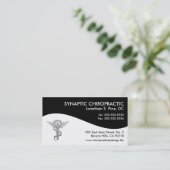Modern Swirl Chiropractic Appointment Cards (Standing Front)