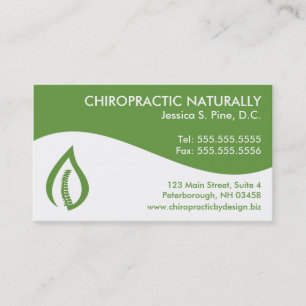 Modern Swirl Chiropractic Business Cards