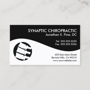 Modern Swirl Chiropractic Business Cards