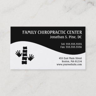 Modern Swirl Family Chiropractic Business Cards