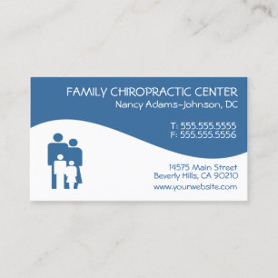 Modern Swirl Family Chiropractic Business Cards