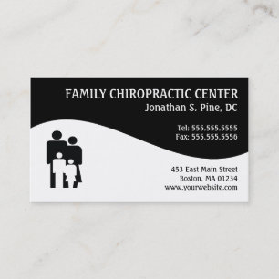 Modern Swirl Family Chiropractic Business Cards