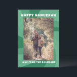 Modern Swirl Star of David HAPPY HANUKKAH CUSTOM Holiday Card<br><div class="desc">Perfect card to send for a Jewish celebration! Hand made art for you. FULLY CUSTOMIZABLE! Click on “Personalise” above to edit the text and add a photo. Click "edit using design tool" to adjust the fonts, colours and placements. Design is also available as digital download to send instantly and save...</div>